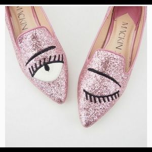Glitter wink flats